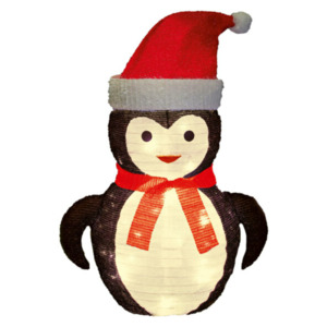 LED Weihnachts Pinguin Weihnachtsfigur