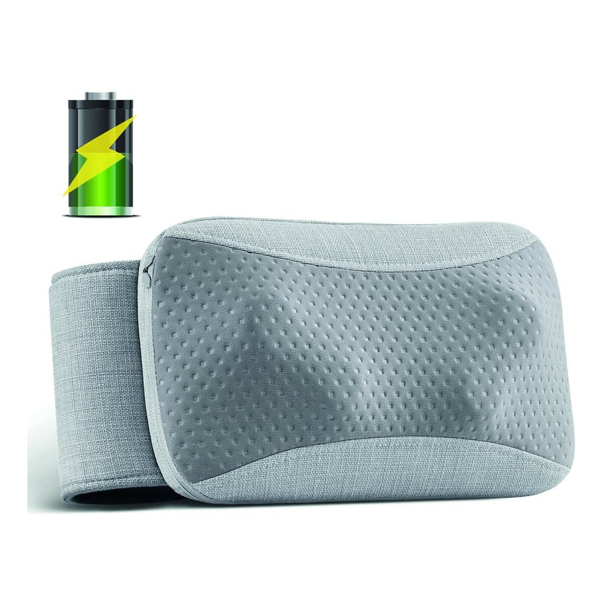 Bild 1 von Naipo-Shiatsu-Massagegerät Schnurloses Rücken-Nacken-Massagekissen mit Wärmefunktion, Tiefengewebsknetmassage für unteren und oberen Rücken, Schultern, Wade, tragbares, wiederaufladbares Massage