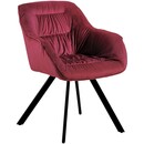 Bild 1 von Moderne Esszimmerstühle - schicke Esstischstühle in Velvetoptik gepolsterte Stühle für Wohn- und Esszimmer