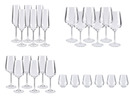 Bild 1 von ERNESTO® Rotwein-/ Weißwein-/ Sekt-/ Wassergläser, 6 Stück, aus Kristallglas