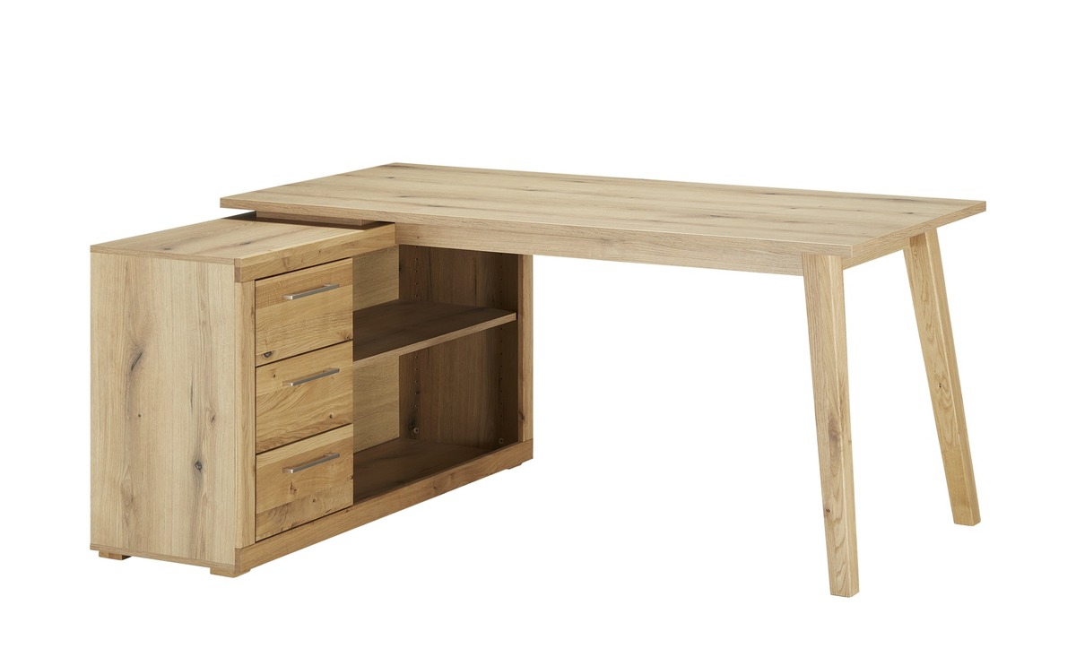 Bild 1 von smart Eckschreibtisch holzfarben Maße (cm): B: 165 H: 130 T: 76 Tische