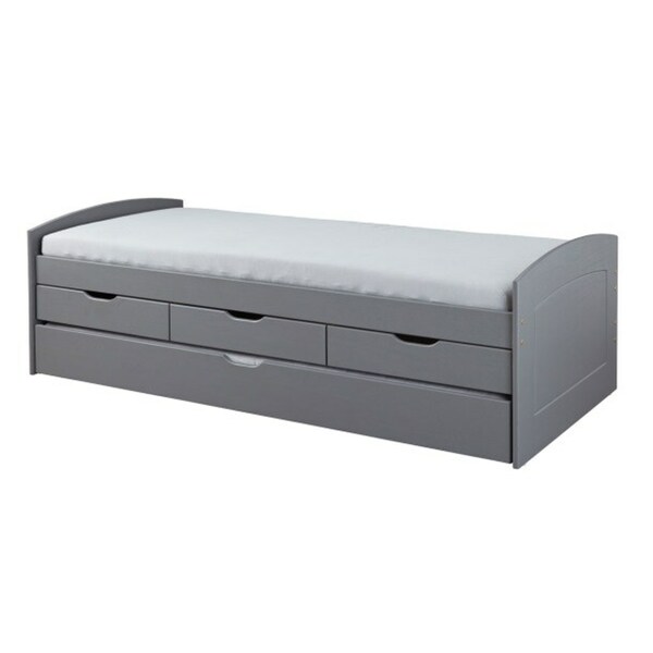 Bild 1 von CASAVANTI Stauraum-/Funktionsbett RIEKA 90 x 200 cm grau