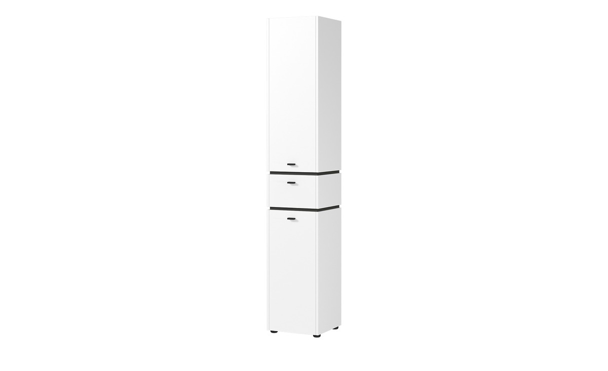 Bild 1 von Hochschrank weiß Maße (cm): B: 34 H: 189 T: 34 Badezimmer