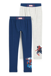 C&A Multipack 2er-Spider-Man-Lange Unterhose, Blau, Größe: 98-104