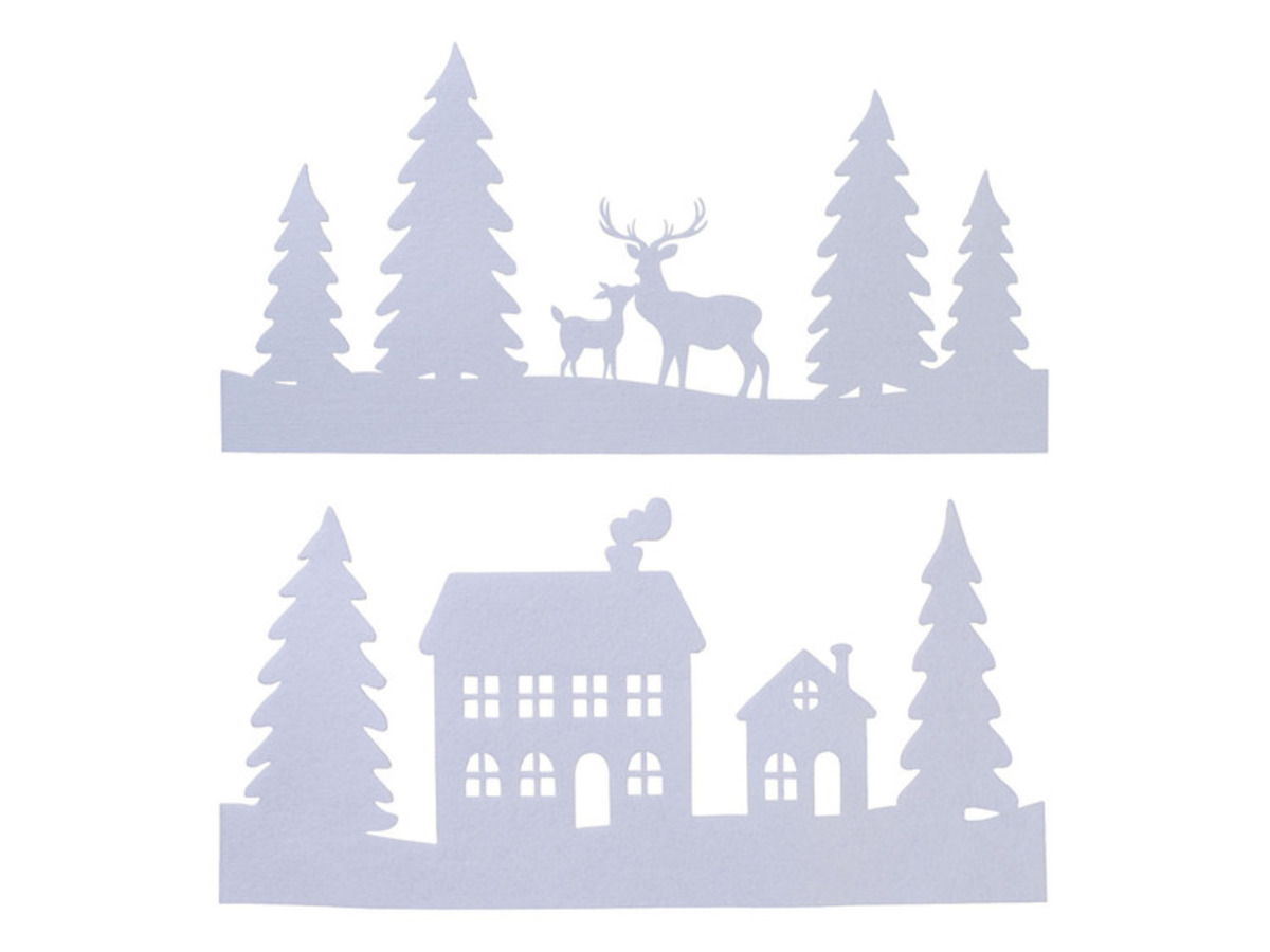 Bild 1 von LIVARNO home Fensterbild mit LED-Lichterkette, 15 LEDs