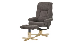 Relaxsessel mit Hocker  Babsi grau Maße (cm): B: 82 H: 102 T: 80 Sessel