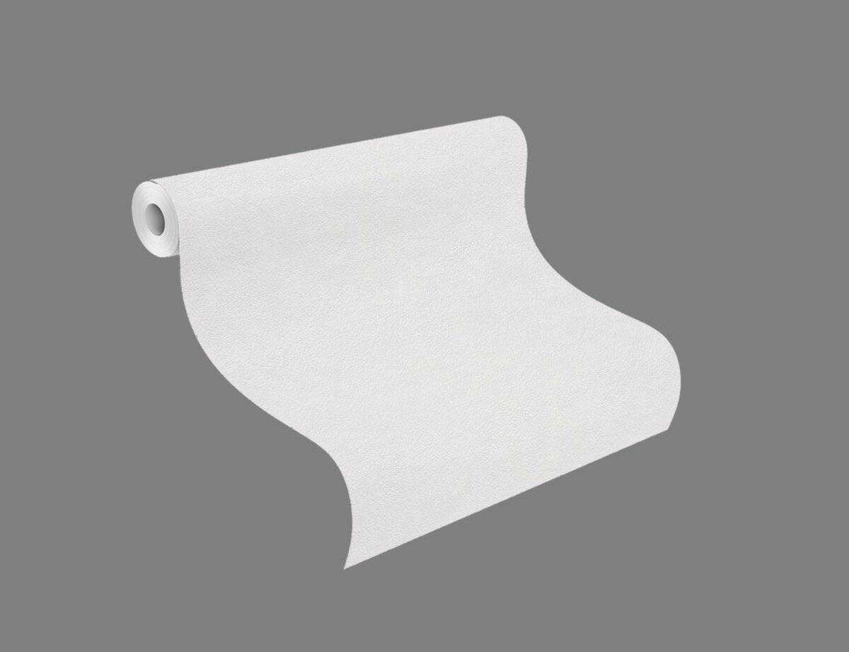 Bild 3 von Vliestapete Uni weiß