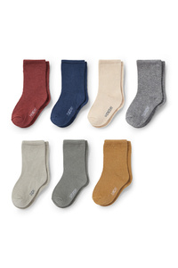 C&A Multipack 7er-Baby-Socken, Braun, Größe: 21-23