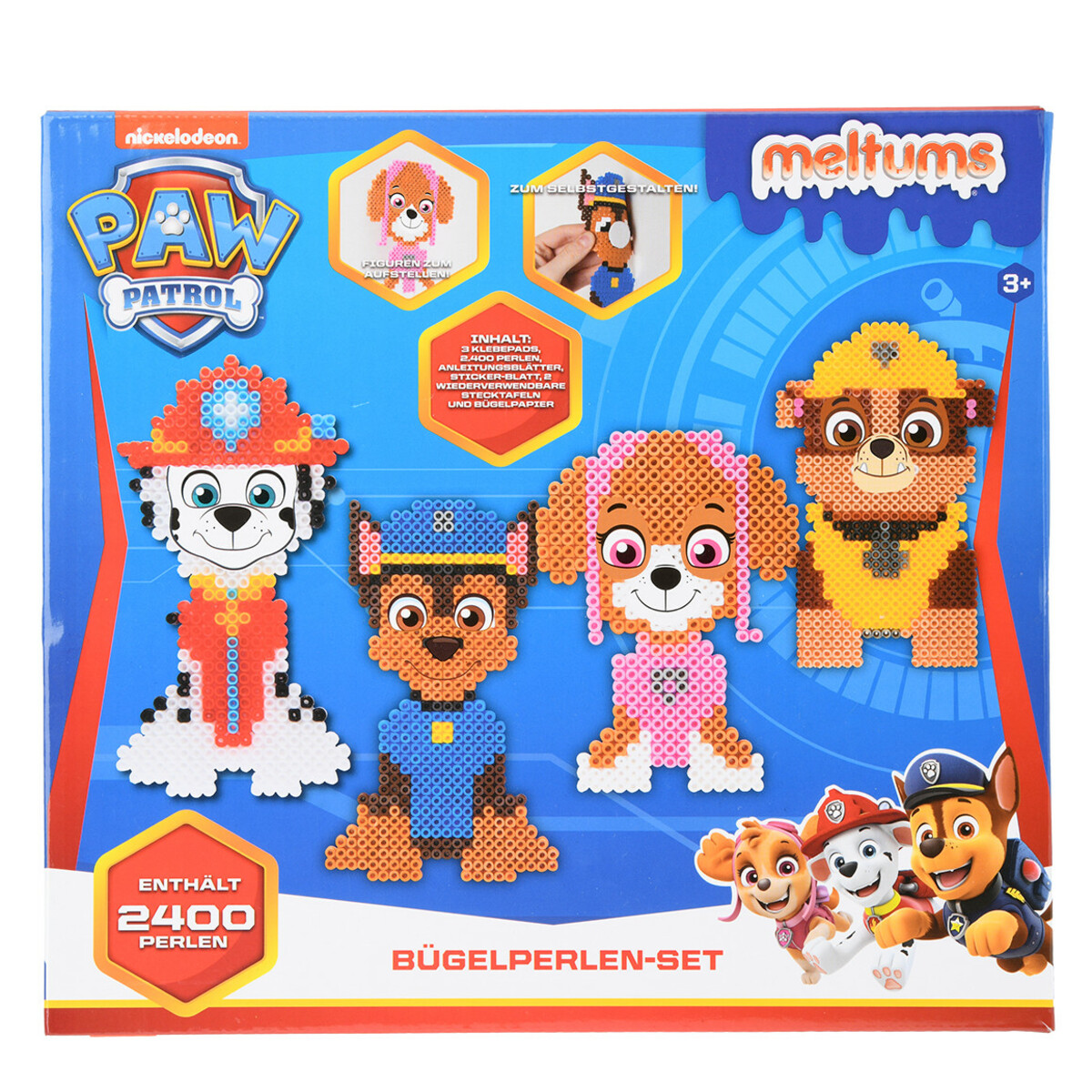 Bild 1 von PAW Patrol Bügelperlen Set mit Stickern