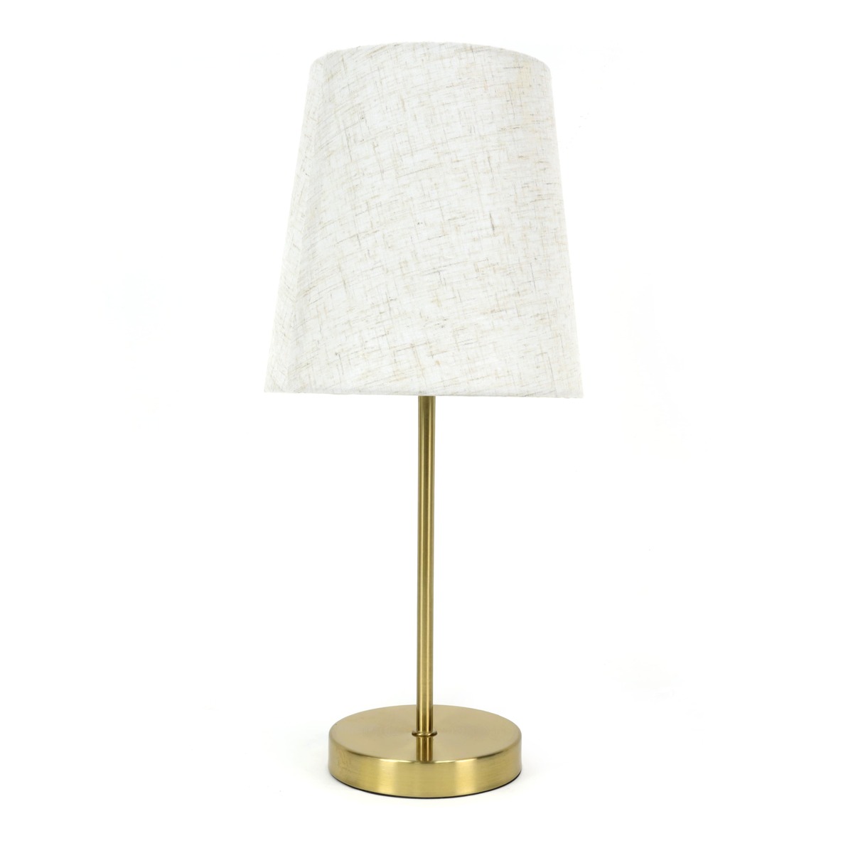 Bild 1 von Tischleuchte Antique Brass Leinen 39 cm beige