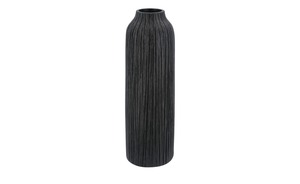 Deko Vase schwarz Polyresin (Kunstharz) Maße (cm): H: 30,5  Ø: [10.5] Dekoration