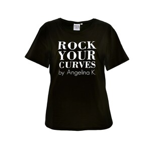 ANGELINIA KIRSCH Curvy Damen T-Shirt, Black, 52