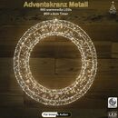 Bild 1 von LED Adventskranz Metall 50x8 cm mit Timer