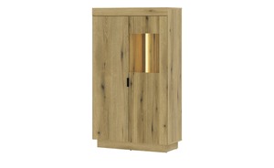 Highboardvitrine  Delamar holzfarben Maße (cm): B: 80 H: 140 T: 40 Schränke