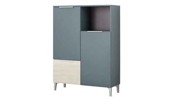 Bild 1 von Highboard 2-türig grün Maße (cm): B: 80,4 H: 109,6 T: 32 Badezimmer