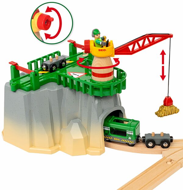 Bild 3 von BRIO® Spielzeugeisenbahn-Erweiterung Holzspielzeug, BRIO® WORLD, Gebirgs-Frachten Set Deluxe, (Set), FSC®- schützt Wald - weltweit