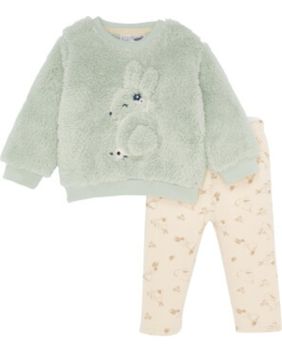 Bild 1 von Fleecepullover + Leggings Hasen
       
      Ergee 2-tlg. Set
   
      grün