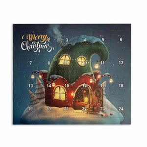 farfi Adventskalender Weihnachts-Advents-Countdown-Kalender, Weihnachtsarmband-Set