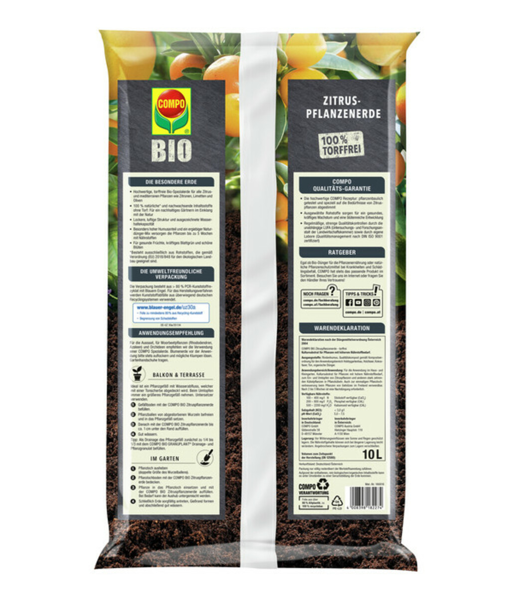Bild 2 von COMPO BIO Zitrus-Pflanzenerde, 10 l