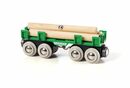 Bild 3 von BRIO® Spielzeugeisenbahn-Lokomotive Brio World Eisenbahn Waggon Langholzwagen 4 Teile 33696