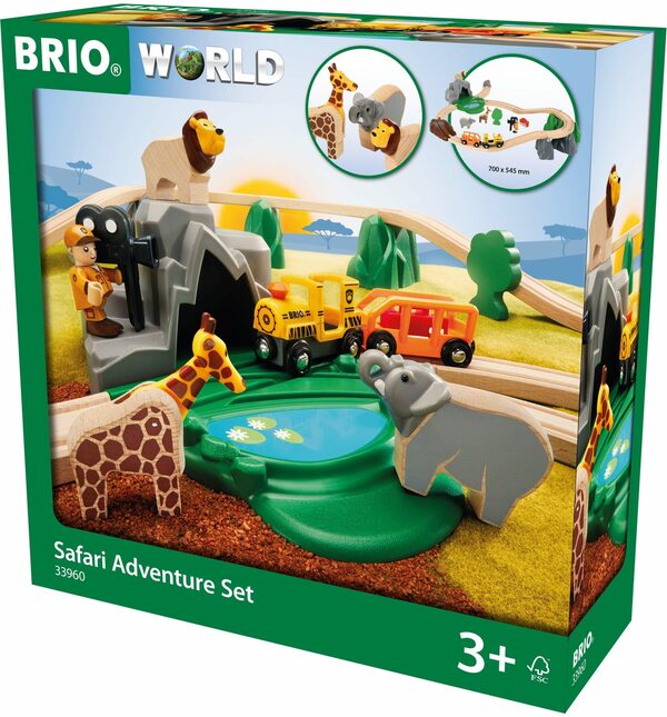 Bild 3 von BRIO® Spielzeug-Eisenbahn Holzspielzeug, BRIO® WORLD, Safari Bahn Set, FSC®- schützt Wald - weltweit