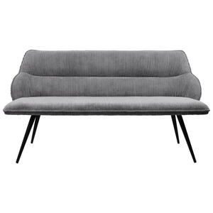 Mid.you Sitzbank, Grau, Metall, Textil, 3-Sitzer, 168x88x68 cm, Esszimmer, Bänke, Sitzbänke