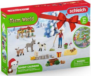 Schleich® Adventskalender Spielzeug, FARM WORLD (24-tlg)