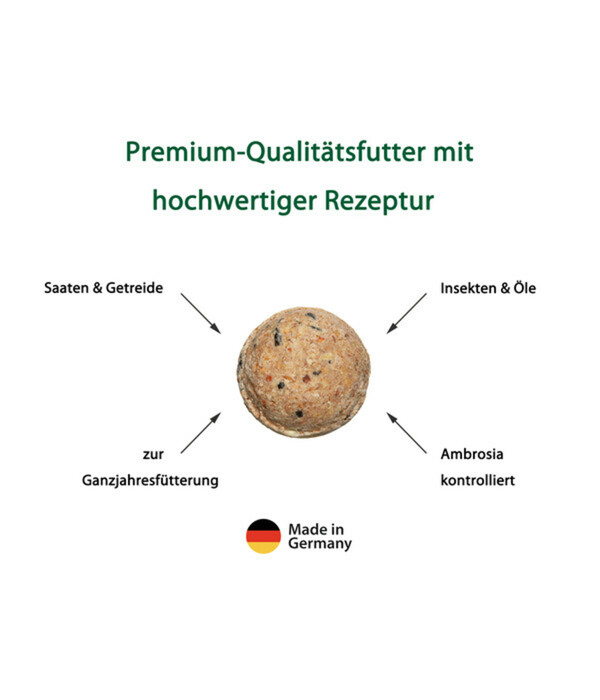 Bild 3 von Dehner Natura Wildvogelfutter Insekten-Knödel im Karton, ohne Netz, 100 Stk.