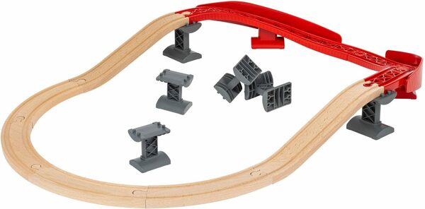 Bild 2 von BRIO® Schienenerweiterungs-Set Holzspielzeug, BRIO® WORLD, Schienenpaket Berg und Tal, FSC®- schützt Wald - weltweit