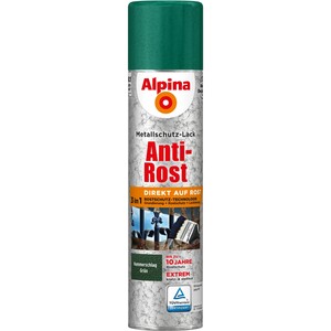 Alpina Metallschutz-Lack Anti-Rost Spray Grün Hammerschlag 400 ml