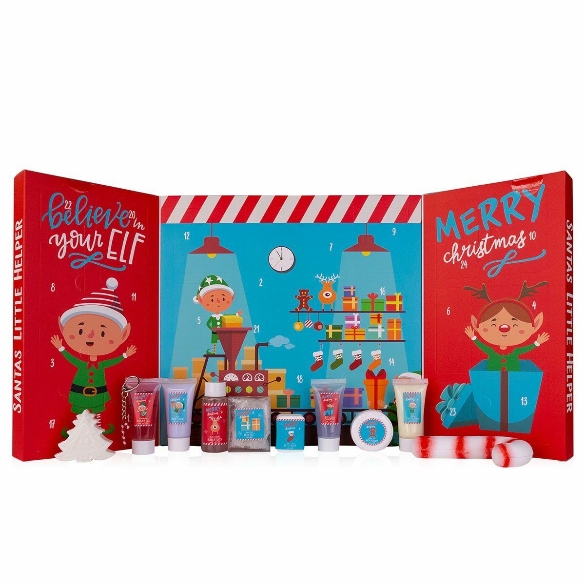 Bild 3 von ACCENTRA Adventskalender Beauty Adventskalender "Santas little Helper" für Kinder & Teenies, Kalender mit 24 Türchen