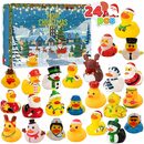 Bild 1 von Discaver Adventskalender 24 Days of Christmas Adventskalender 2023, 24-teiliges Gummi-Enten-Set (1-tlg), Ideal für Jungen, Mädchen, Kinder und Kleinkinder, Weihnachtsgeschenke