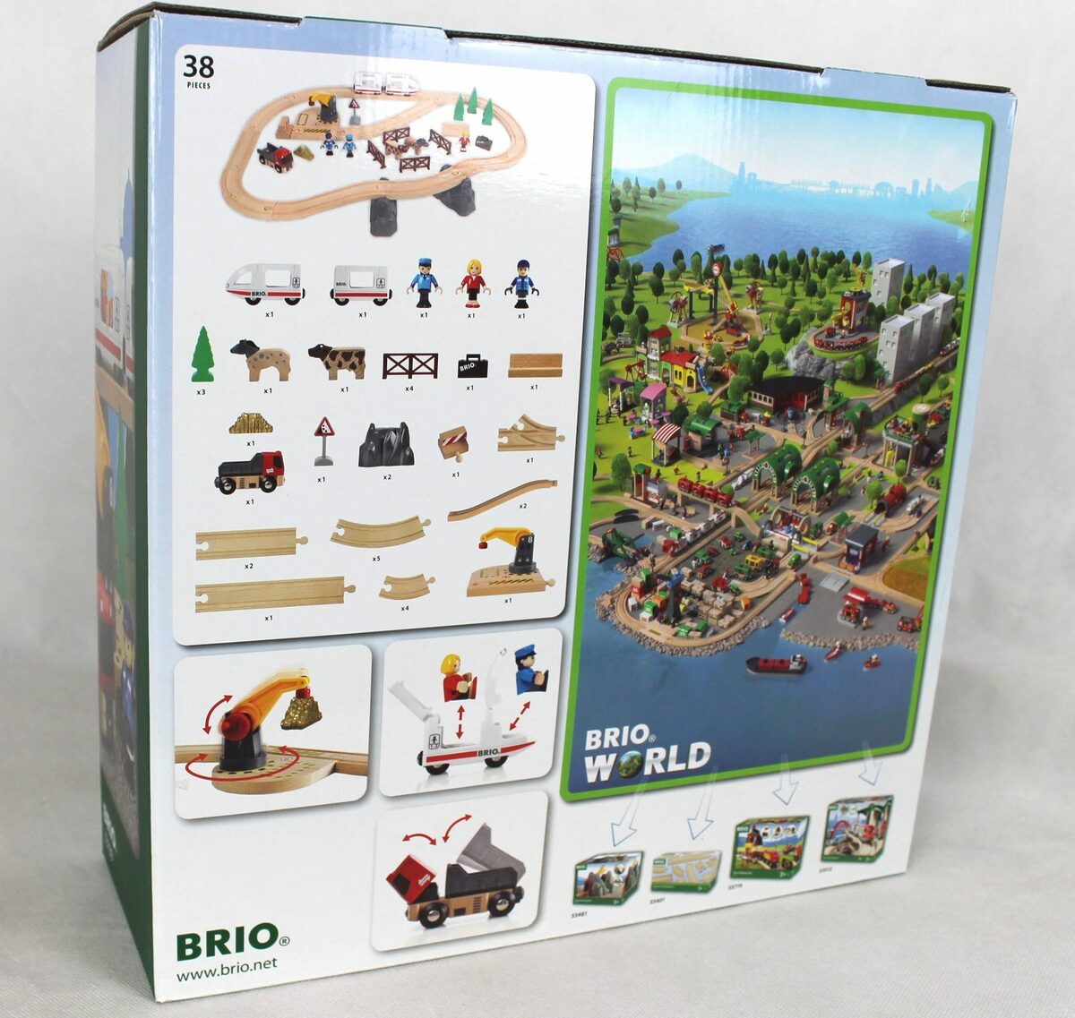 Bild 1 von BRIO® Spielzeugeisenbahn-Set World Country Transport Set, 38 tlg. (33109)