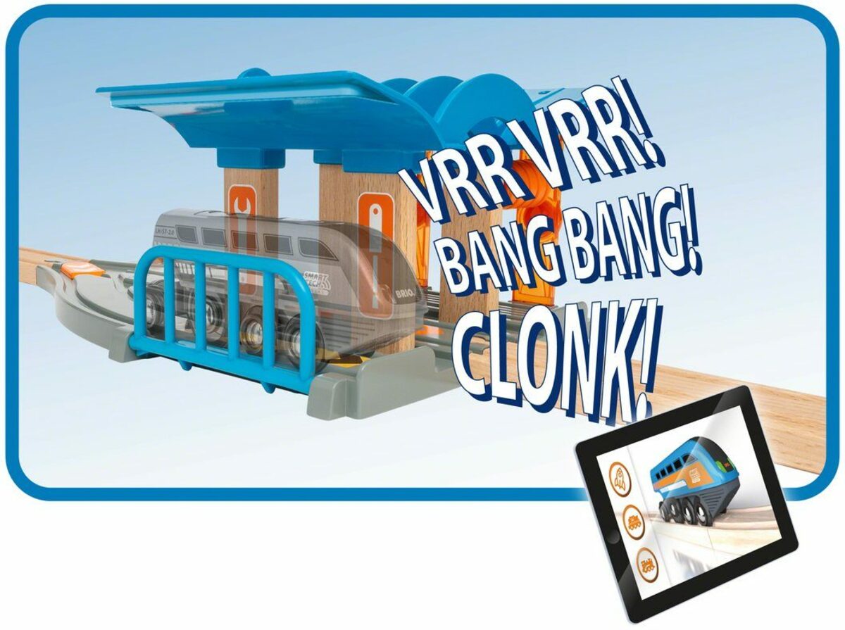 Bild 3 von BRIO® Spiel-Gebäude Smart Tech Sound Waschstraße mit Werkstatt, für die Brio Eisenbahn; FSC® - schützt Wald - weltweit