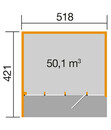 Bild 3 von Weka Designhaus Cubilis 4.0, ca. B518/H245/T421 cm