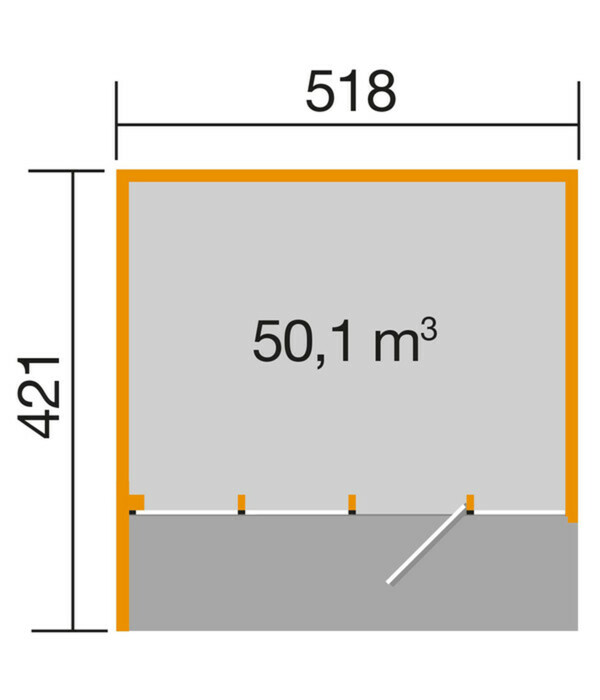 Bild 3 von Weka Designhaus Cubilis 4.0, ca. B518/H245/T421 cm