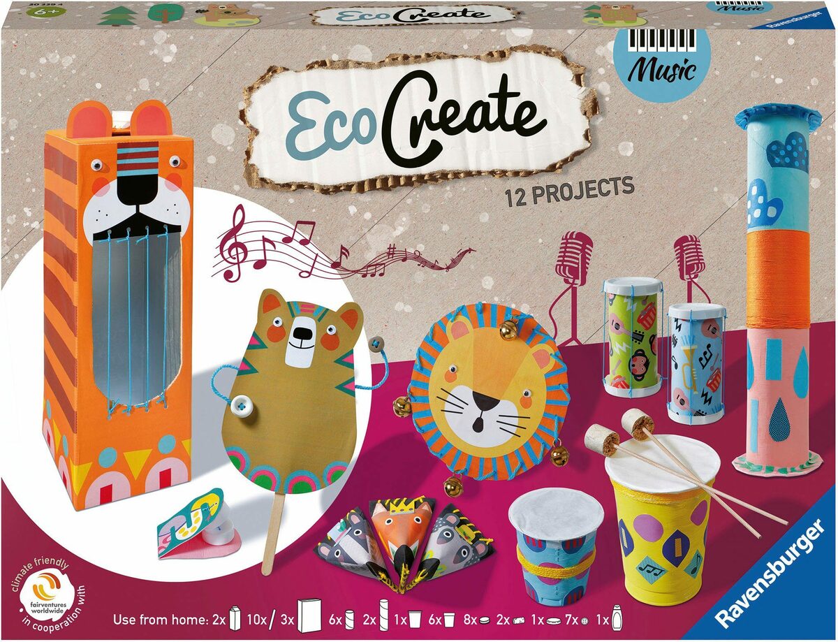 Ravensburger Kreativset Eco Create Make Your Own Music Upcycling Und