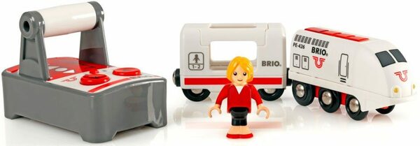 Bild 1 von BRIO® Spielzeug-Eisenbahn Holzspielzeug, BRIO® WORLD, IR Express Reisezug, mit Licht und Soundfunktion, FSC® - schützt Wald - weltweit