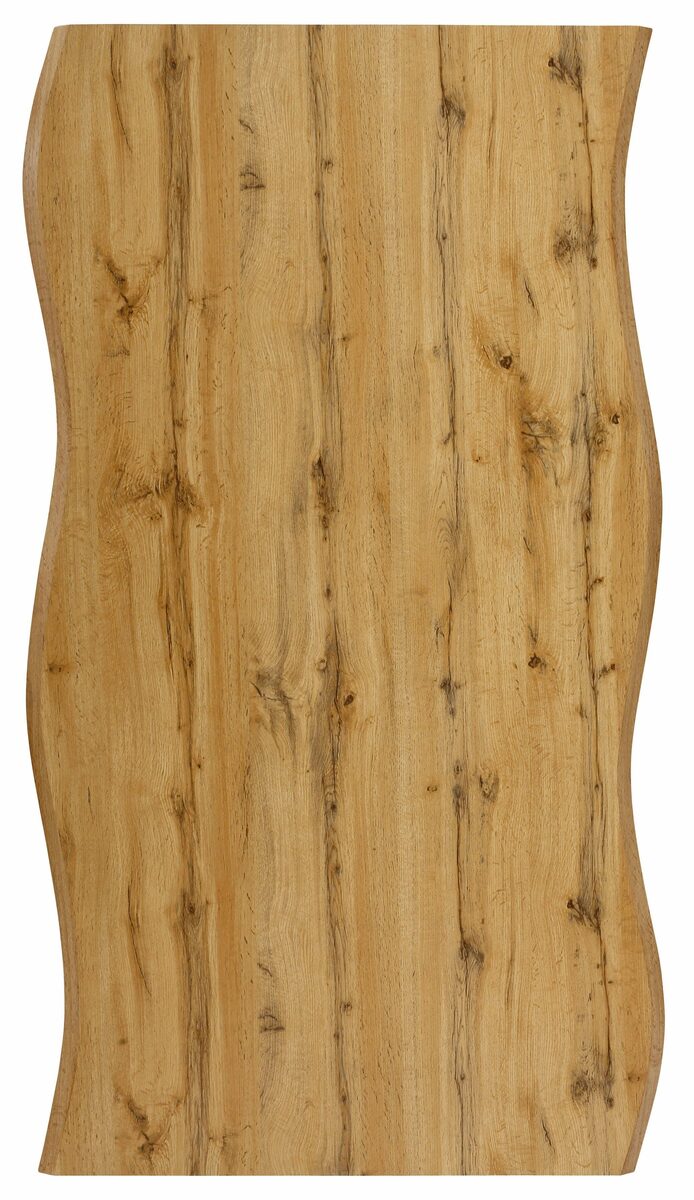 Bild 4 von HELA Esstisch Giselle Baumkantentisch Küchentisch, Kufengestell, Industrial Design, 140 - 200 cm Breite, natur oder grau