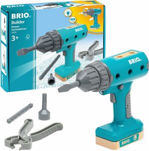BRIO® Kinder-Akkuschrauber Builder Akkuschrauber, FSC®- schützt Wald - weltweit