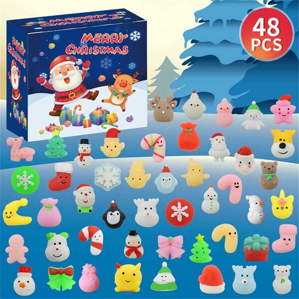 Bild 2 von Discaver Adventskalender 2023 Adventskalender 48-teiliges Spielzeugset zum Stressabbau (1-tlg), Ideal für Jungen, Mädchen, Kinder und Kleinkinder, Weihnachtsgeschenke
