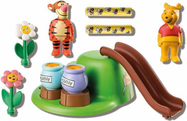 Bild 4 von Playmobil® Konstruktions-Spielset Winnies & Tiggers Bienengarten (71317), Playmobil 1-2-3, (10 St), Made in Europe