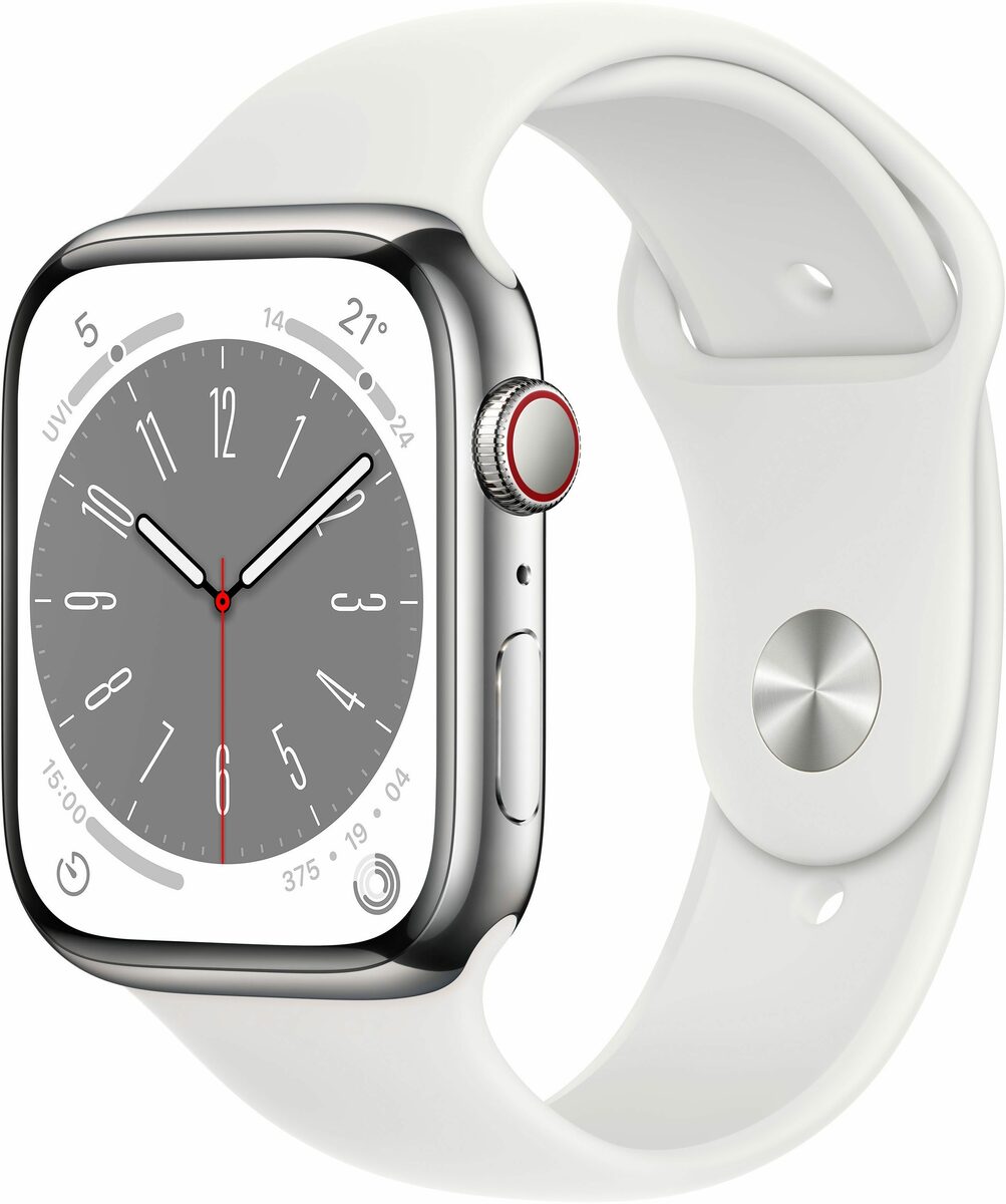 Bild 1 von Apple Watch Series 8 GPS + Cellular 45mm Edelstahl Sportarmband Watch