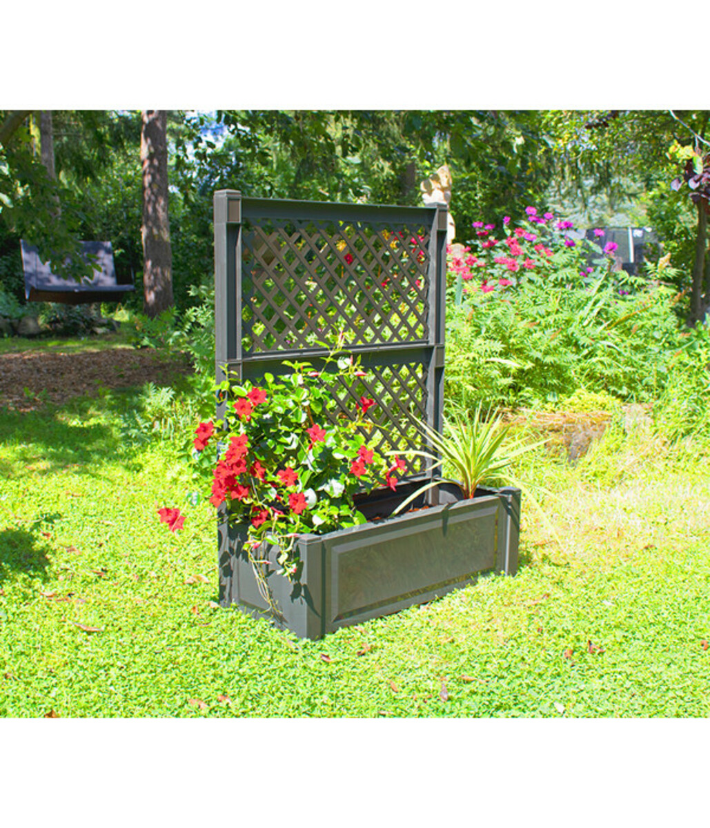 Bild 2 von KHW Kunststoff-Pflanzkasten mit Spalier, 100 x 43 x 140 cm