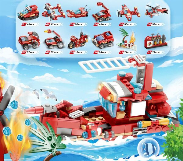 Bild 2 von Discaver Adventskalender Adventskalender 2023, 24-teiliges Baustellenauto-Spielzeugset (1-tlg), Bausteine-Bauspielzeug, das die Kreativität von Kindern fördert