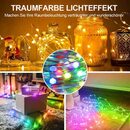 Bild 3 von Rosnek LED-Lichterkette Smart, RGBW, Kupferdraht Licht, Party Weihnachtsdekoration, 100-flammig, IP65 wasserdichte; Fernbedienung