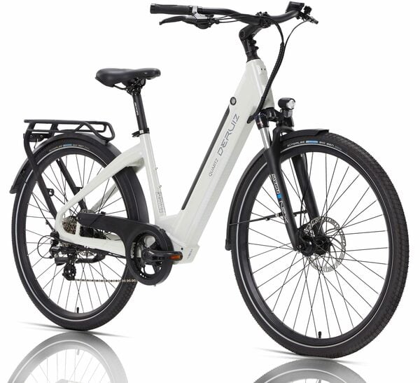 Bild 1 von DERUIZ E-Bike Quartz 28 Zoll Elektrofahrrad für Damen, 644 wh Trekking Maximal 120km, 8 Gang SHIMANO SHIMANO ALTUS 11-32T Schaltwerk, Kettenschaltung, Heckmotor, 644,00 Wh Baterrie, (mit Akku-L