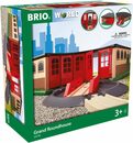 Bild 3 von BRIO® Spielzeugeisenbahn-Gebäude Holzspielzeug, BRIO® WORLD, Großer Ringlokschuppen, FSC® - schützt Wald - weltweit