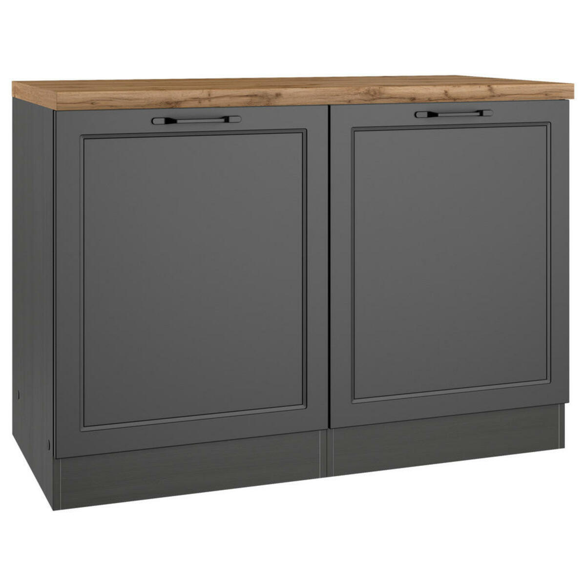 Bild 1 von Held Spülenunterschrank, Grau, Eiche Wotan, Metall, 1 Fächer, seitenverkehrt montierbar, einzeln stellbar, 120x86x60 cm, Küchen, Küchenmöbel, Küchenschränke, Küchenunterschränke