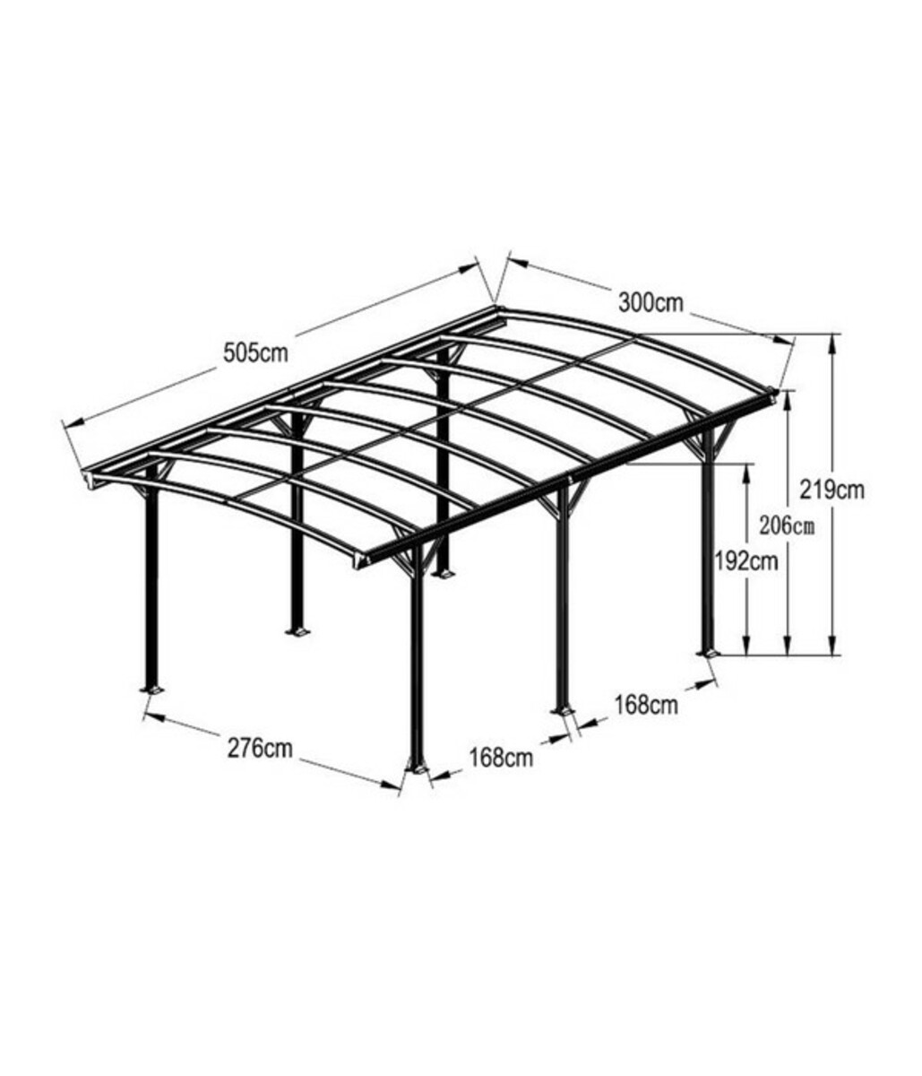 Bild 4 von Westmann Aluminium-Carport Bergen